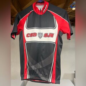 Jakroo Women’s XS CSB/SJU Red and Black Cycling Jersey